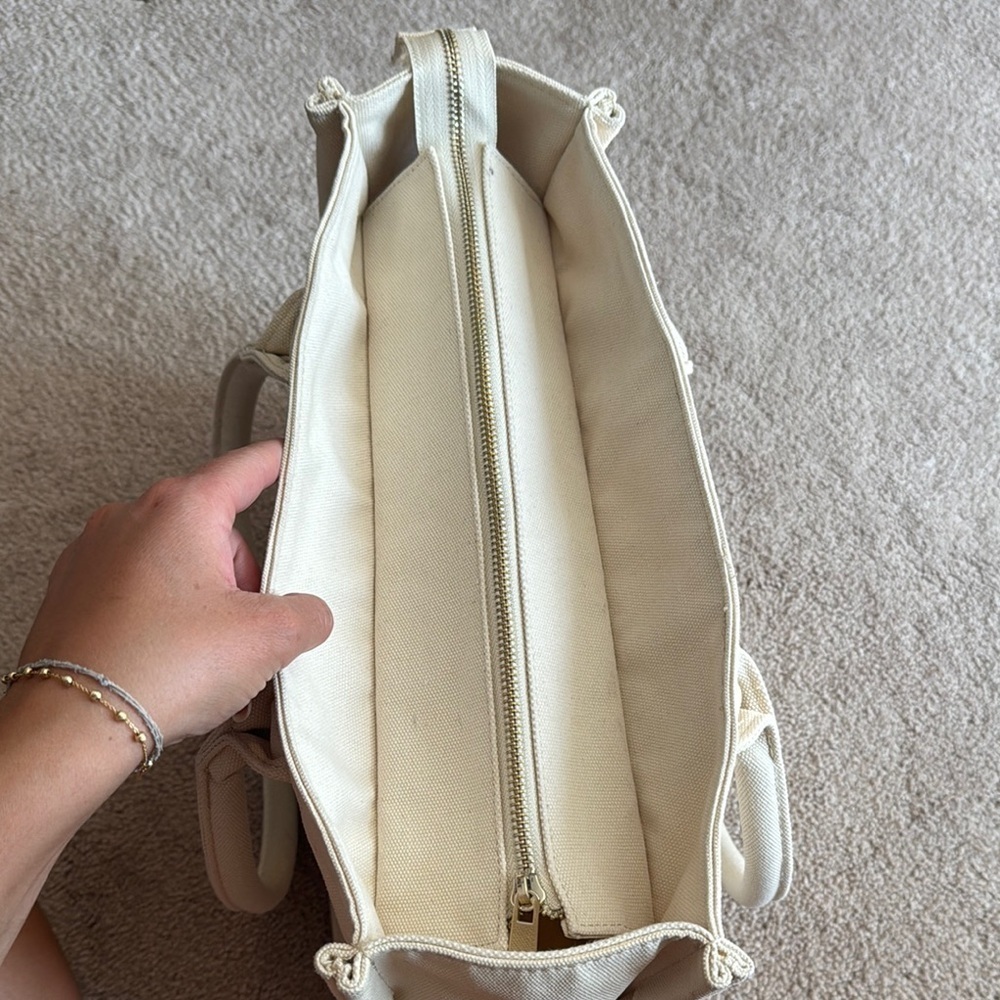 St. Tropez Cream Tote Bag - Picture 5 of 7